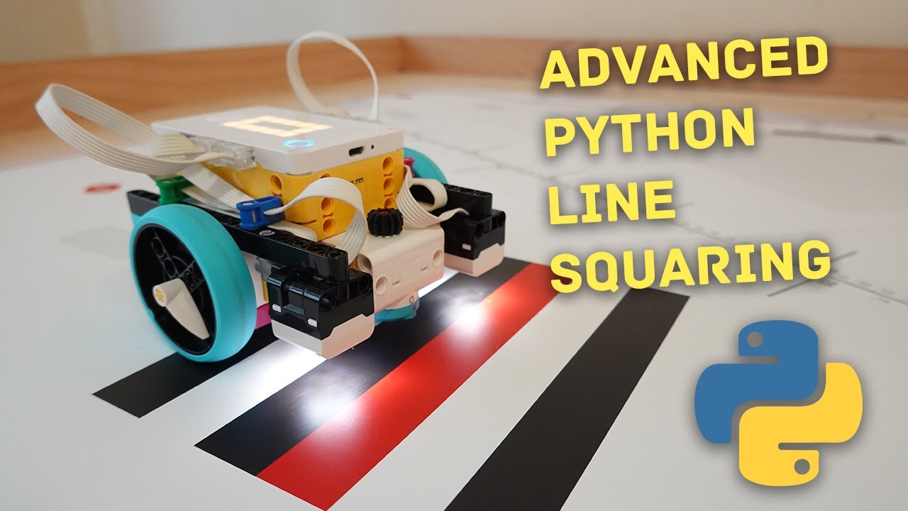 Python Line Squaring for LEGO Mindstorms / SPIKE Prime ***For SPIKE App version 2 (Legacy)***