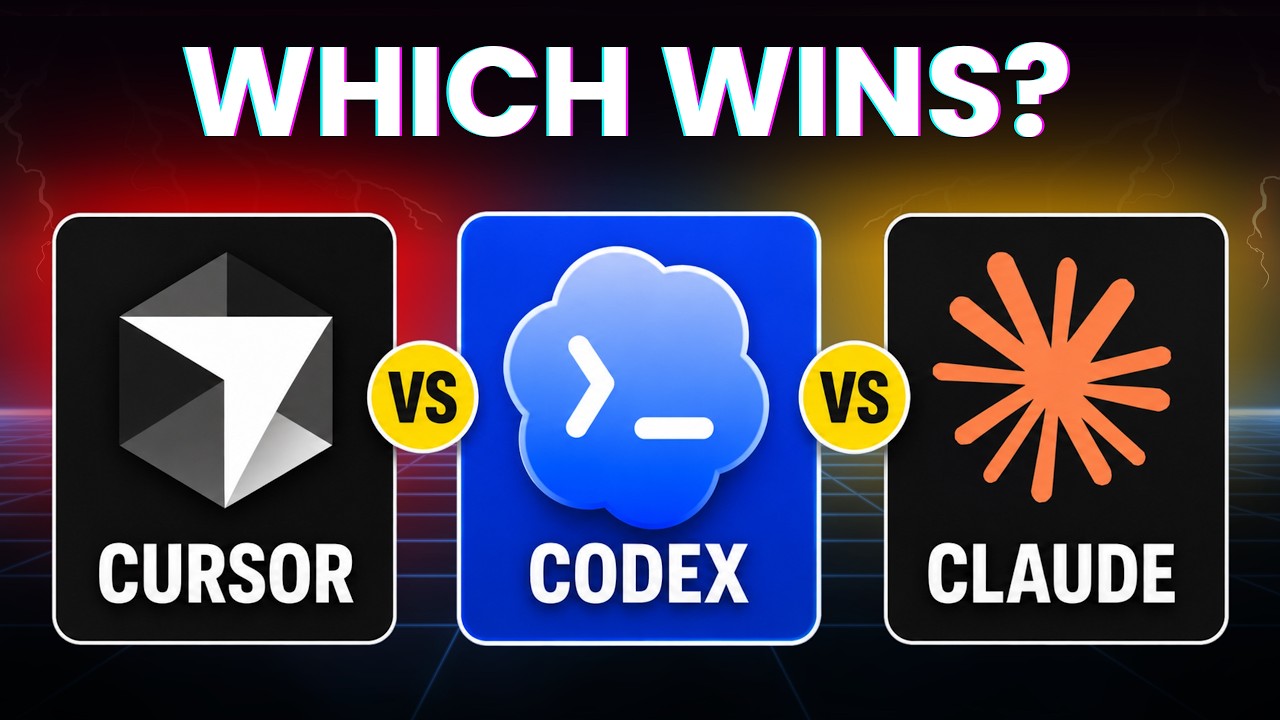Claude Code vs Codex vs Cursor: which one comes out on top?