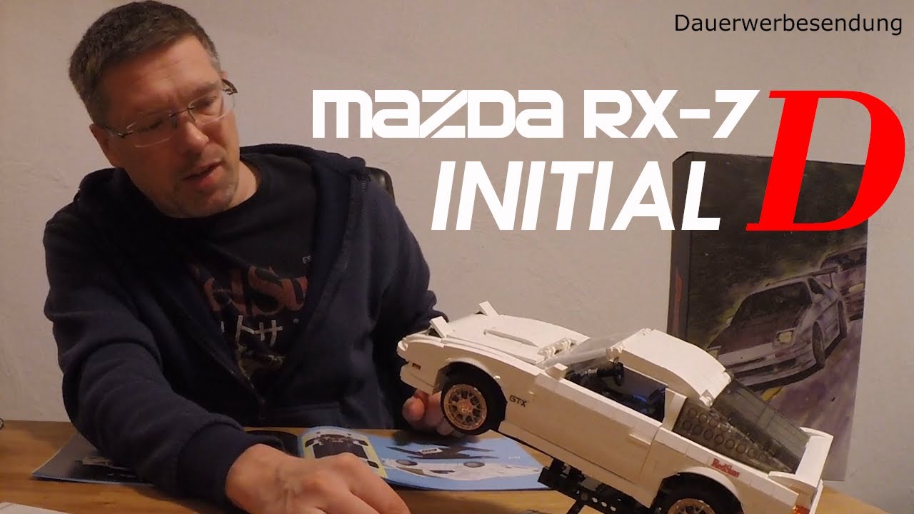 Cada Mazda RX-7 FC3S Initial D - Unboxing, Besprechung und Speedbuild