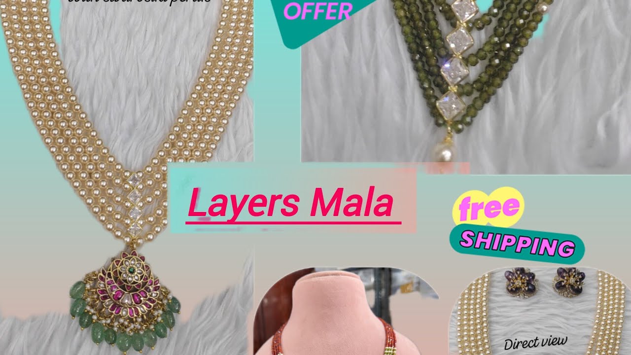 Layers Mala collection wholesale price #freeshipping #beadsjewellery #shorts # #imitationjewellery 