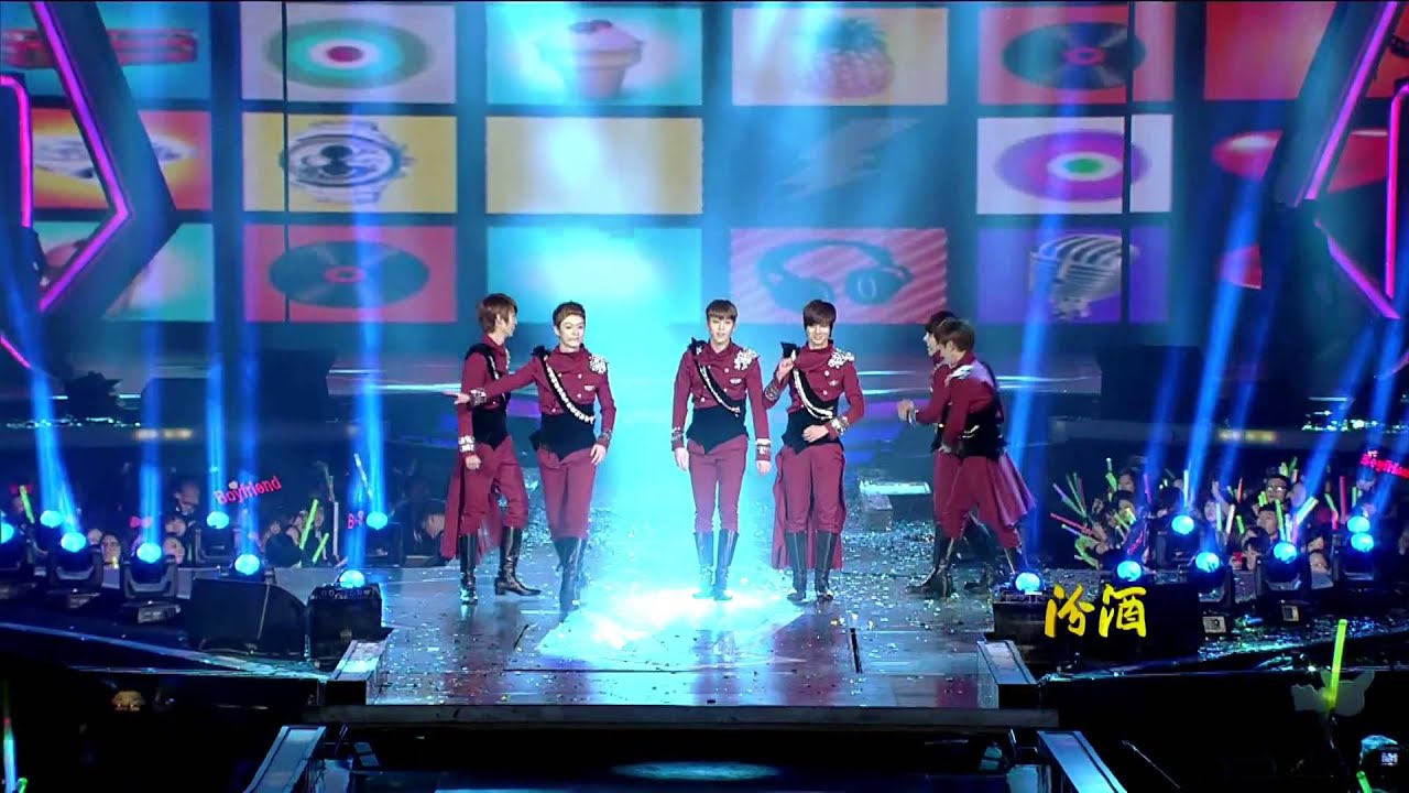 121231 Jiangsu TV New Year's Eve Concert - BOYFRIEND - Intro + Janus + Don't Touch My Girl
