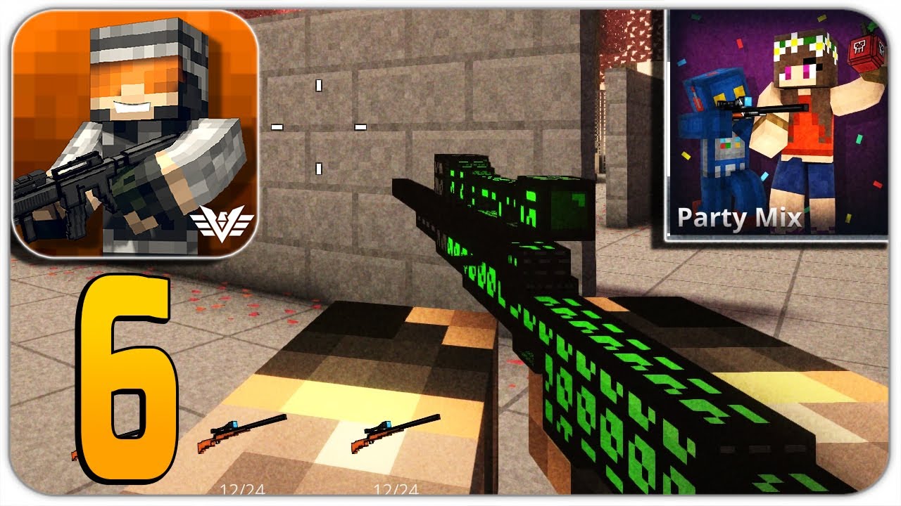 Pixel Strike 3D - Sniper Battles Party Mix (Gameplay Walkthrough Part 6)