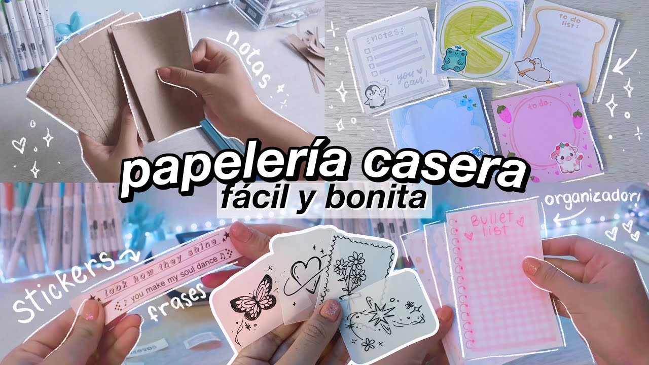 PAPELERÍA CASERA FÁCIL para el REGRESO A CLASES