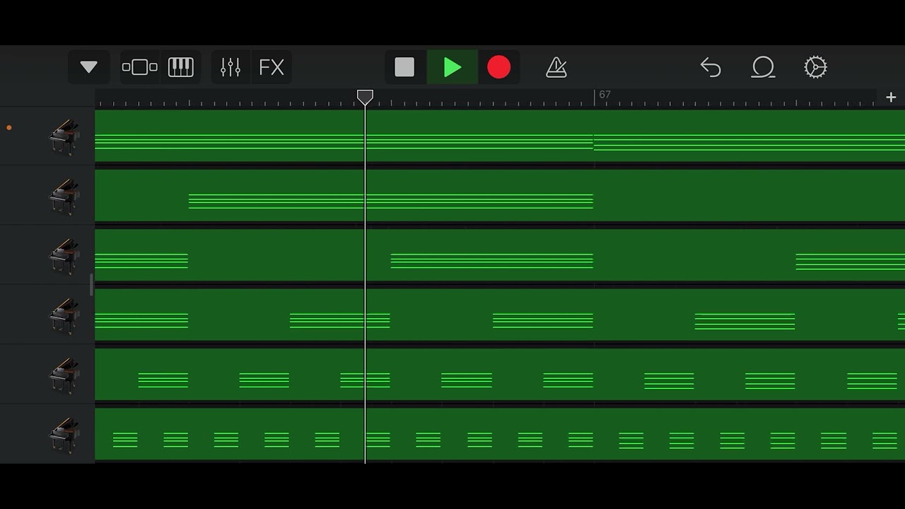 FMaj7 Bø7 Em7 Am7 Dm7 G7 C C7 no bass boosted without sustain