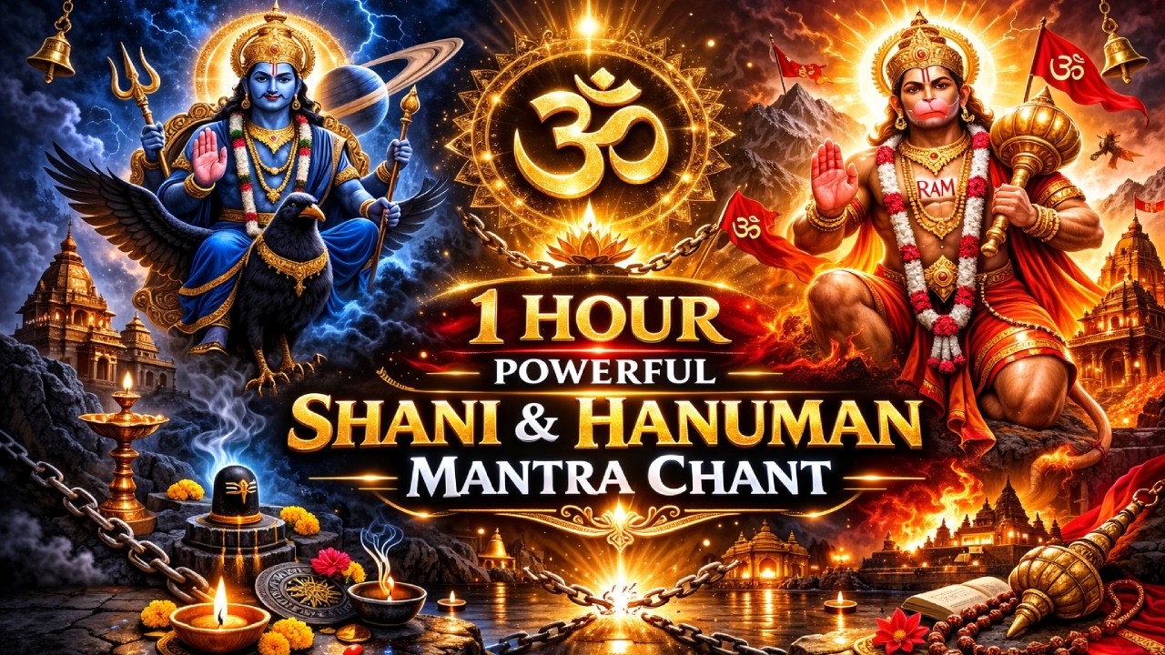 Powerful Shani & Hanuman Mantra 🔱 Remove Obstacles & Fear | 1 Hour Chant