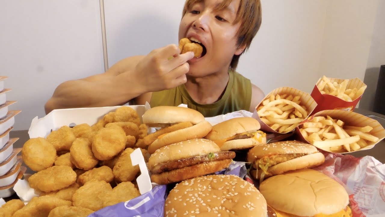 制限時間1時間でマックひたすら食い続けたら何キロ太るのか本気でやったら衝撃体重にらなった