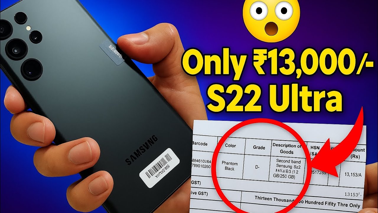 Samsung S22 Ultra Only ₹13,000 | Unboxing + Full Review | #FFShots #S22ultra