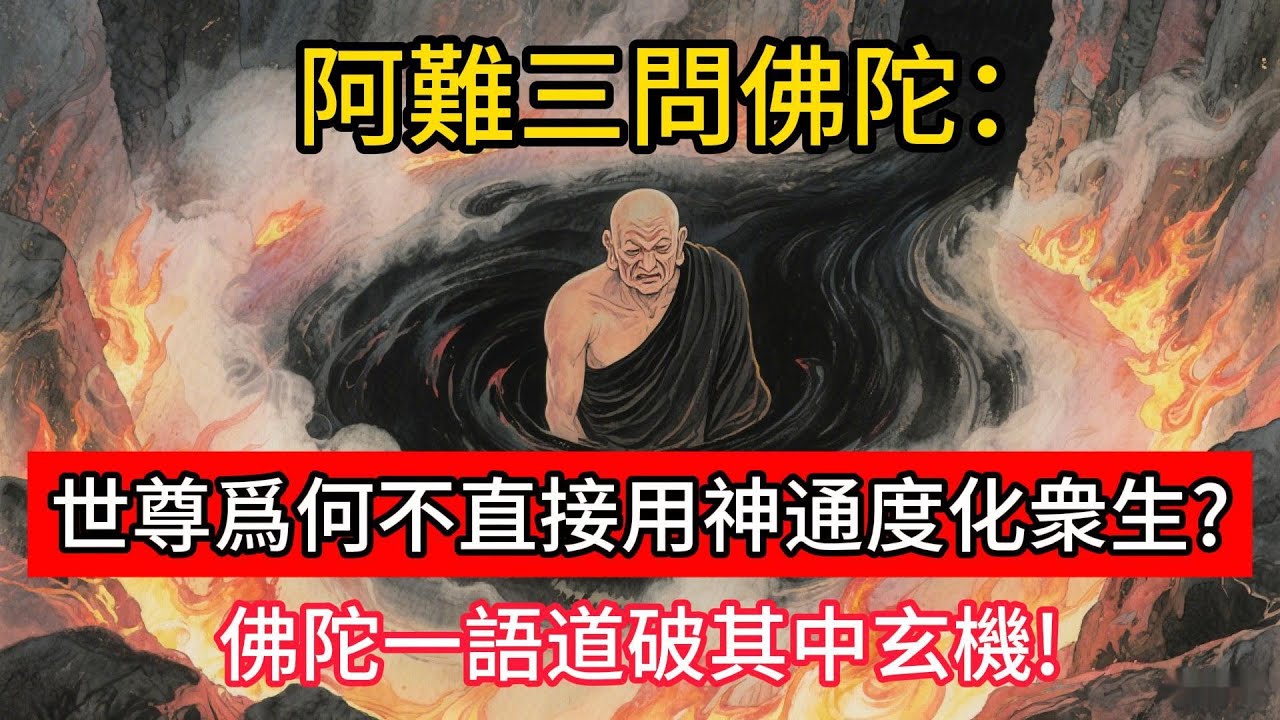 阿難三問佛陀：世尊爲何不直接用神通度化衆生？佛陀一語道破其中玄機！#佛學 #正能量 #菩提解脫道 #佛教文化 #佛教故事 #人生感悟