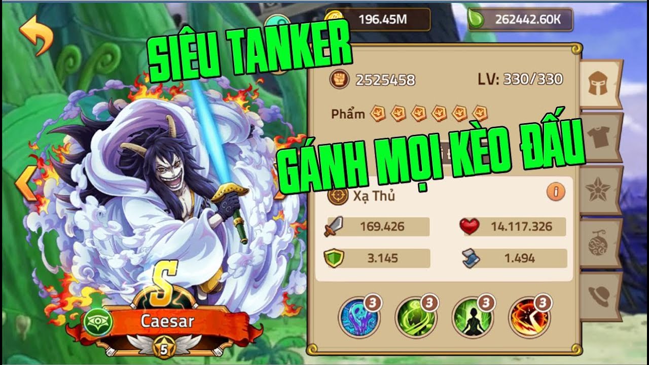 Hải Tặc Đại Chiến - CAESAR 15SAO...VỊ TƯỚNG BẬC 