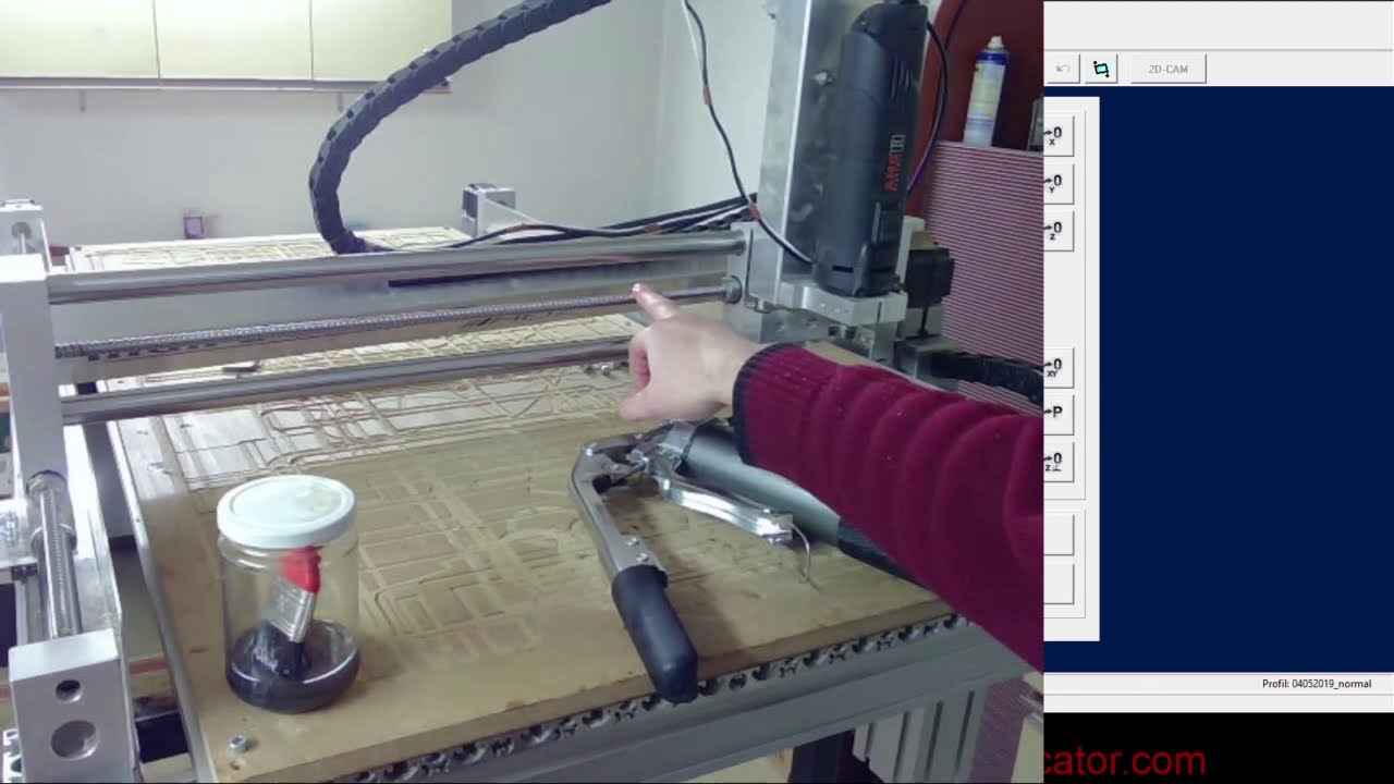 Wartung bzw. Service der CNC Fräse (CNC High Z Fräse)