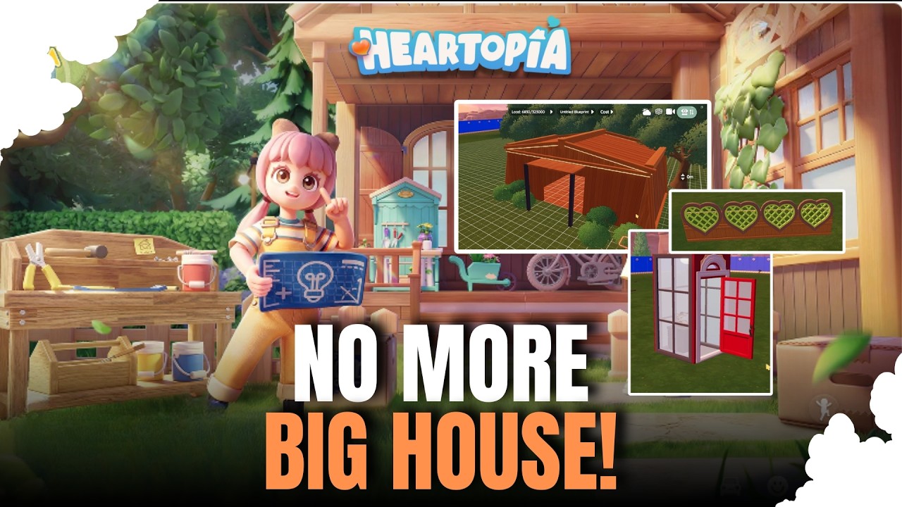 Bosen Rumah Gede? Coba Bangun Ini! 🔨 Heartopia Small House + Fence Hacks #BuildingHacks