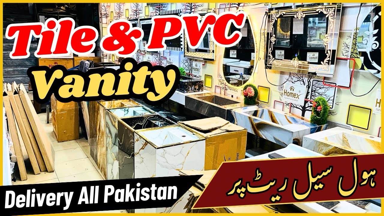 Bathroom Vanity Wholesale Market | Tile and PVC Vanity | Cheapest Price in Gujranwala