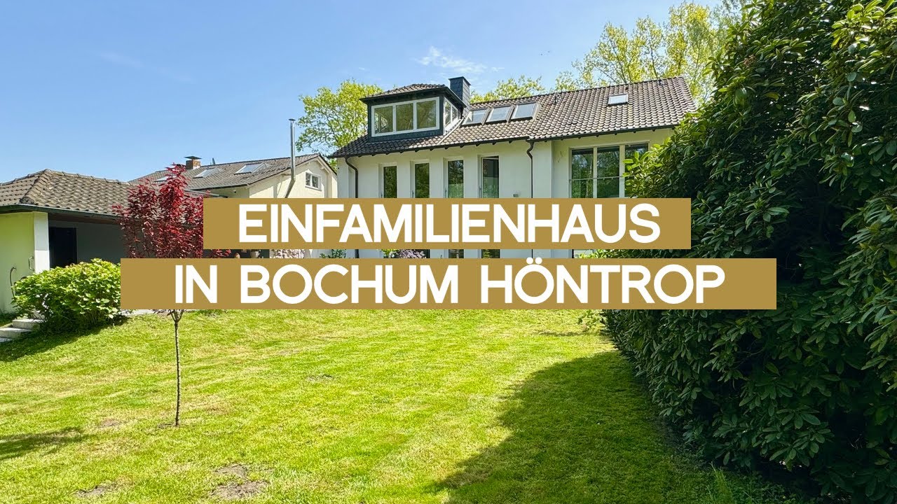 Spektakuläres Einfamilienhaus am Südpark in Bochum Höntrop