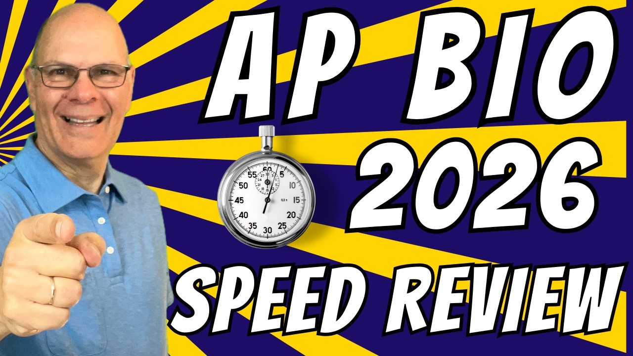 AP Bio Speed ​​Review, 2026. Все 8 разделов за 59 минут!