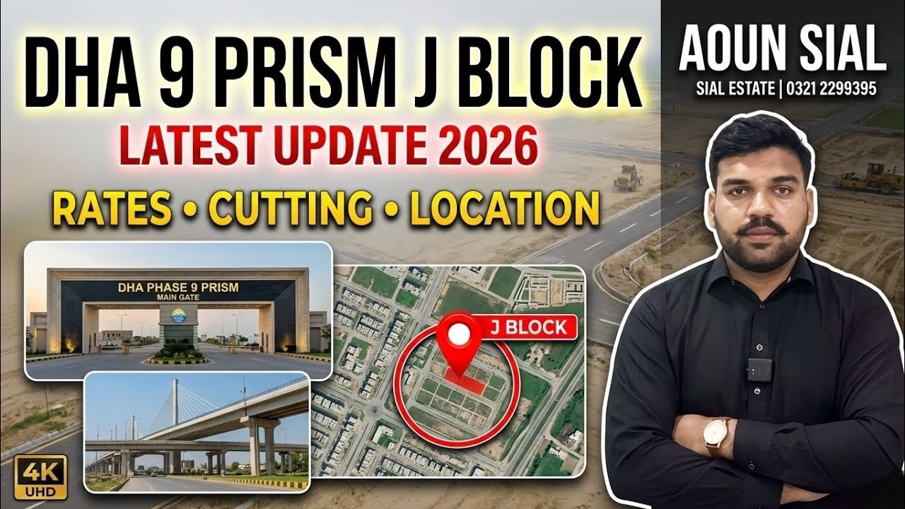 DHA Phase 9 Prism J Block Latest Update | 5/10 Marla Plots | Ring Road Location | Market Rates 2026