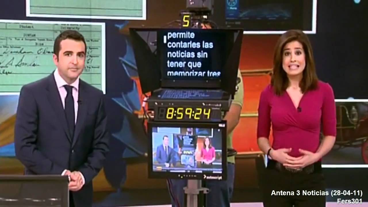 Homenaje teleprompter Antena 3 Noticias