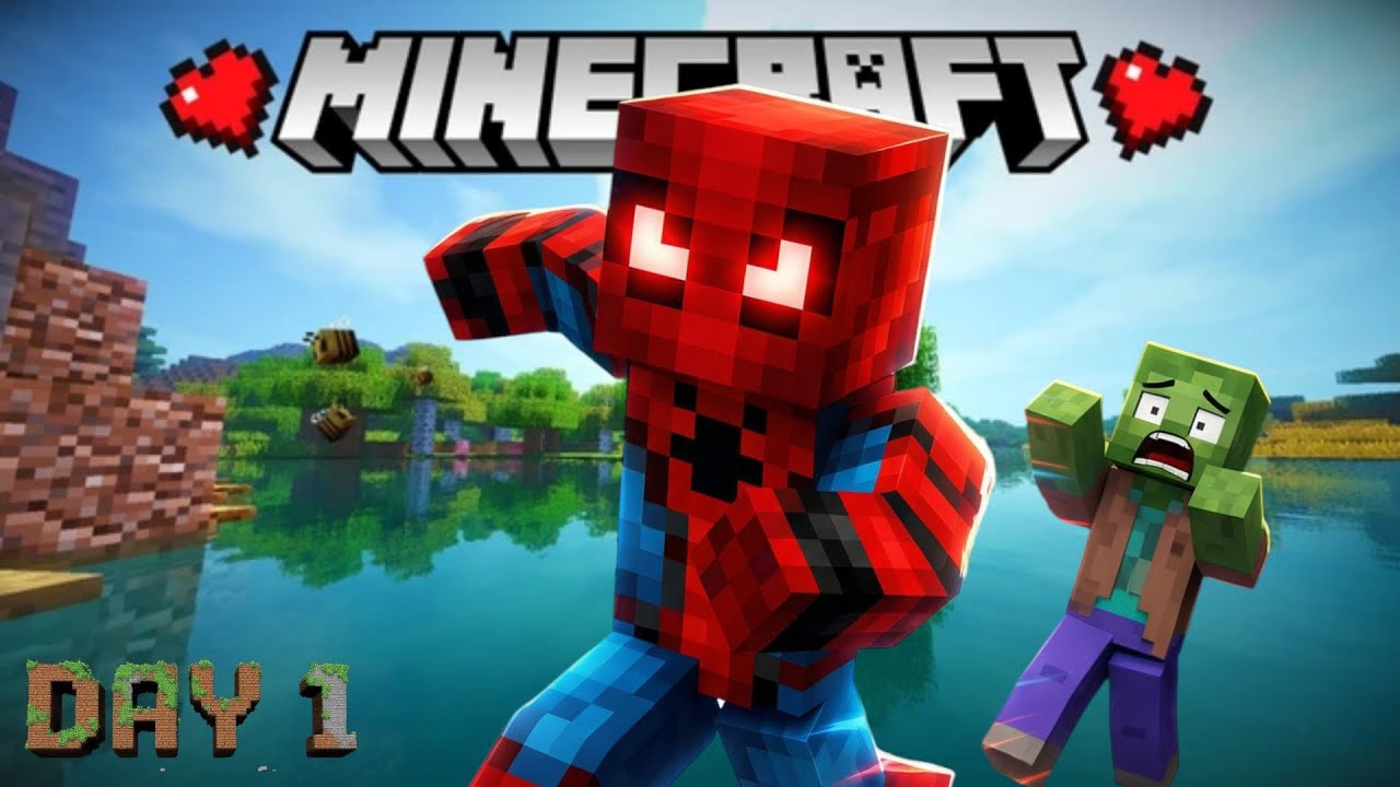 Minecraft Survival Day 1 on Mobile with Keyboard & Mouse 🔥 No Commentary Full Gameplay