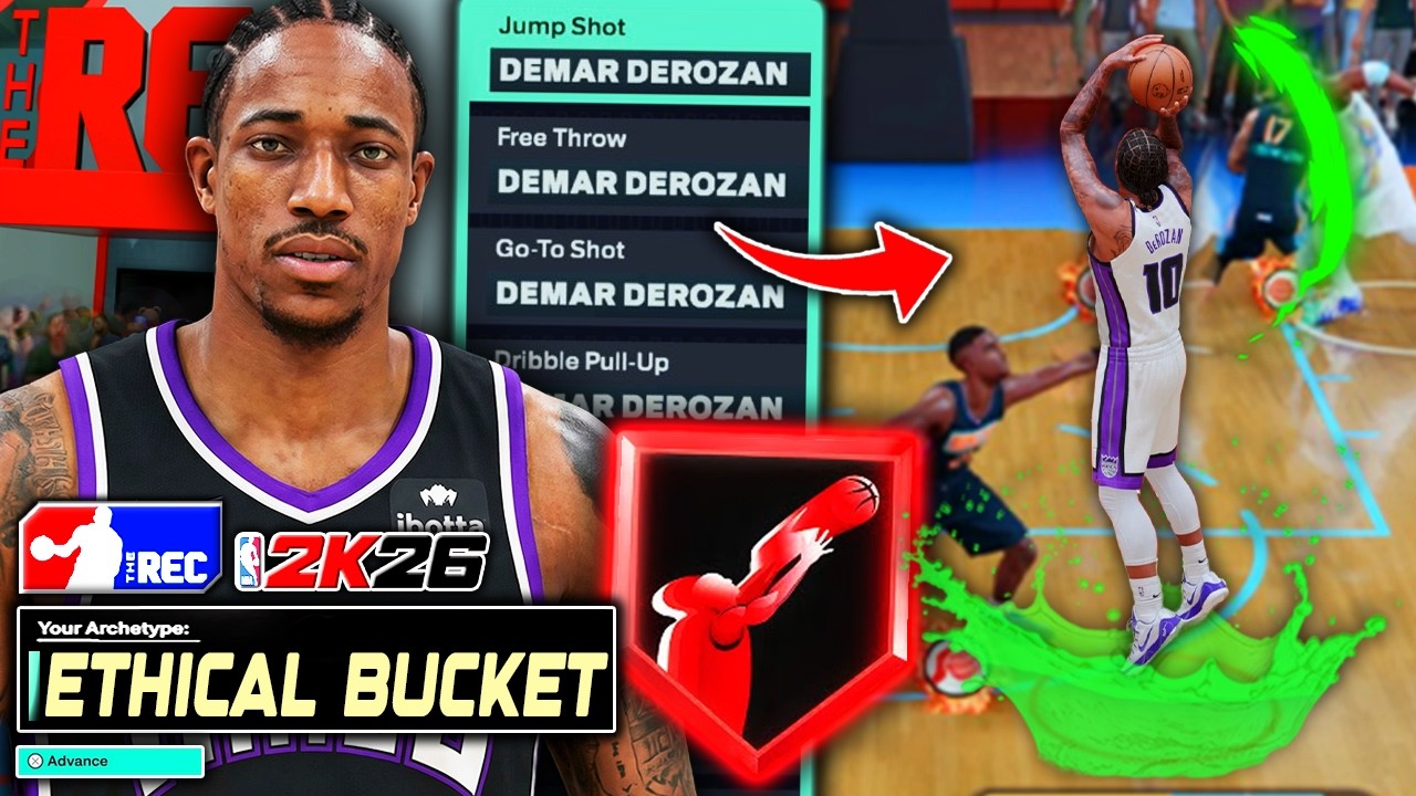 Random Rec, but I ONLY Get Ethical Buckets with DeMar DeRozan Build (NBA 2K26)