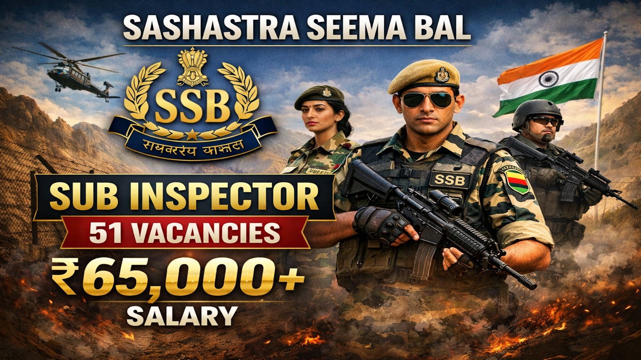 51+ VACANCIES🔥| SSB SUB-INSPECTOR 2026 | ₹65,000+ Salary | A TO Z INFORMATION IN TAMIL