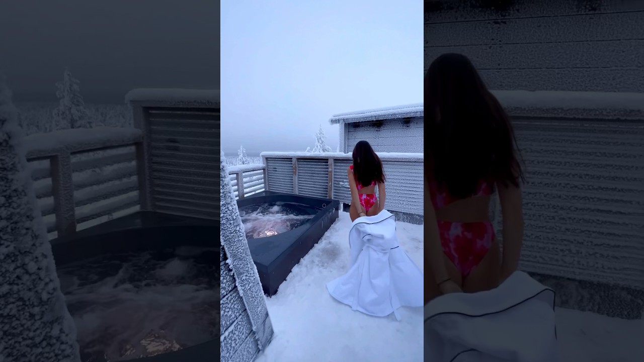 Imagine spending your day here✨ #finland #spa #shorts