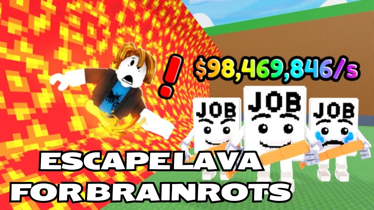 Survive Lava for Brainrots Roblox – The Lava Was WAY Too Fast!! 🌋😵