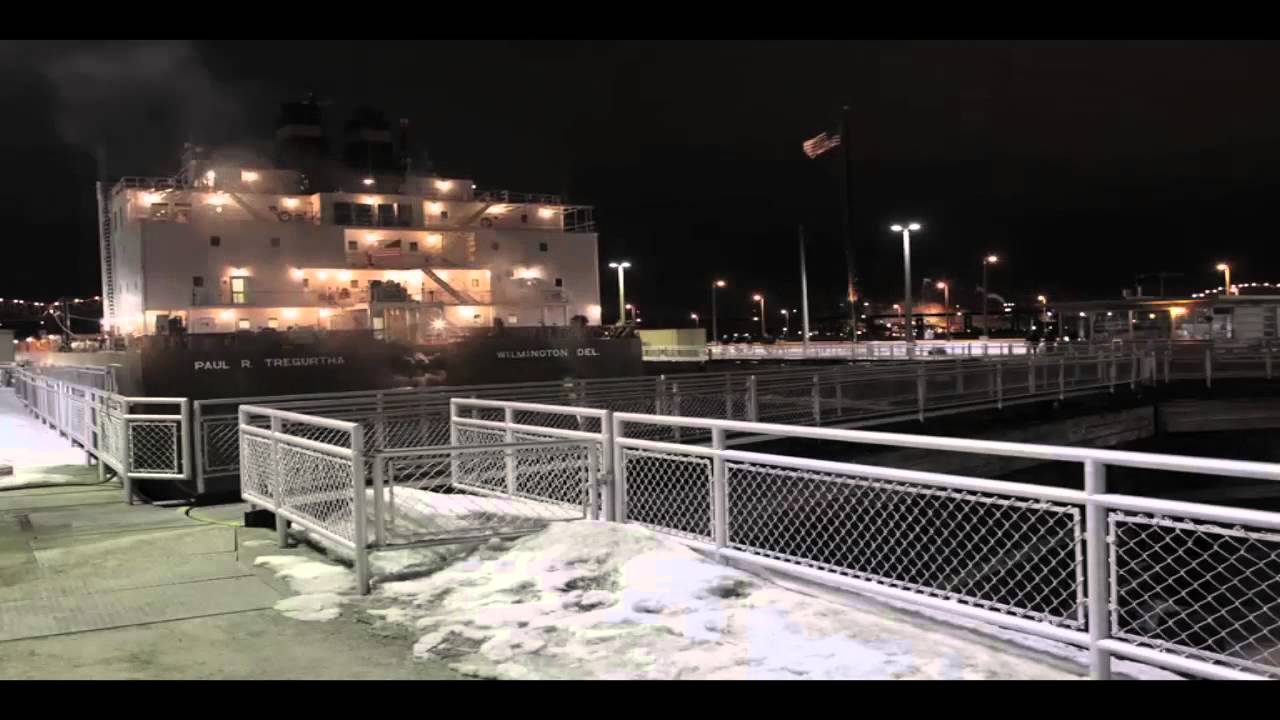 Time-lapse Video: Superior-bound Paul R. Tregurtha passes through Soo Locks