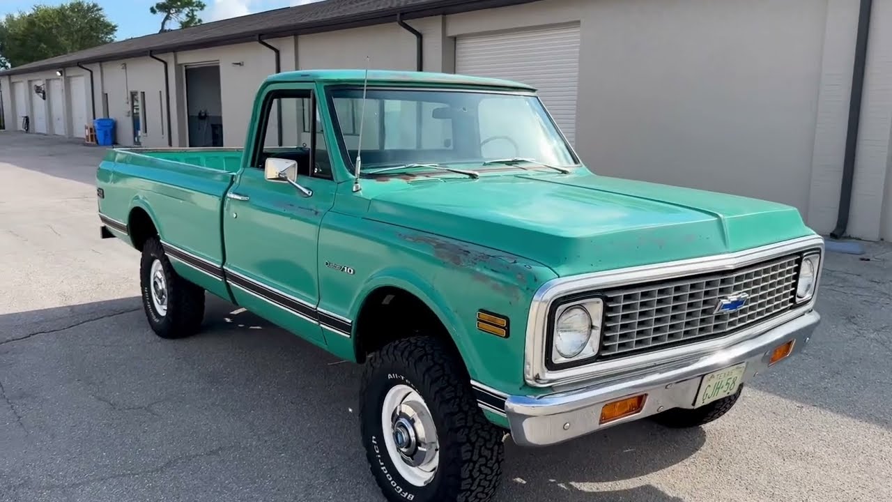1972 Chevrolet K10 4x4 - Original 518 Medium Green