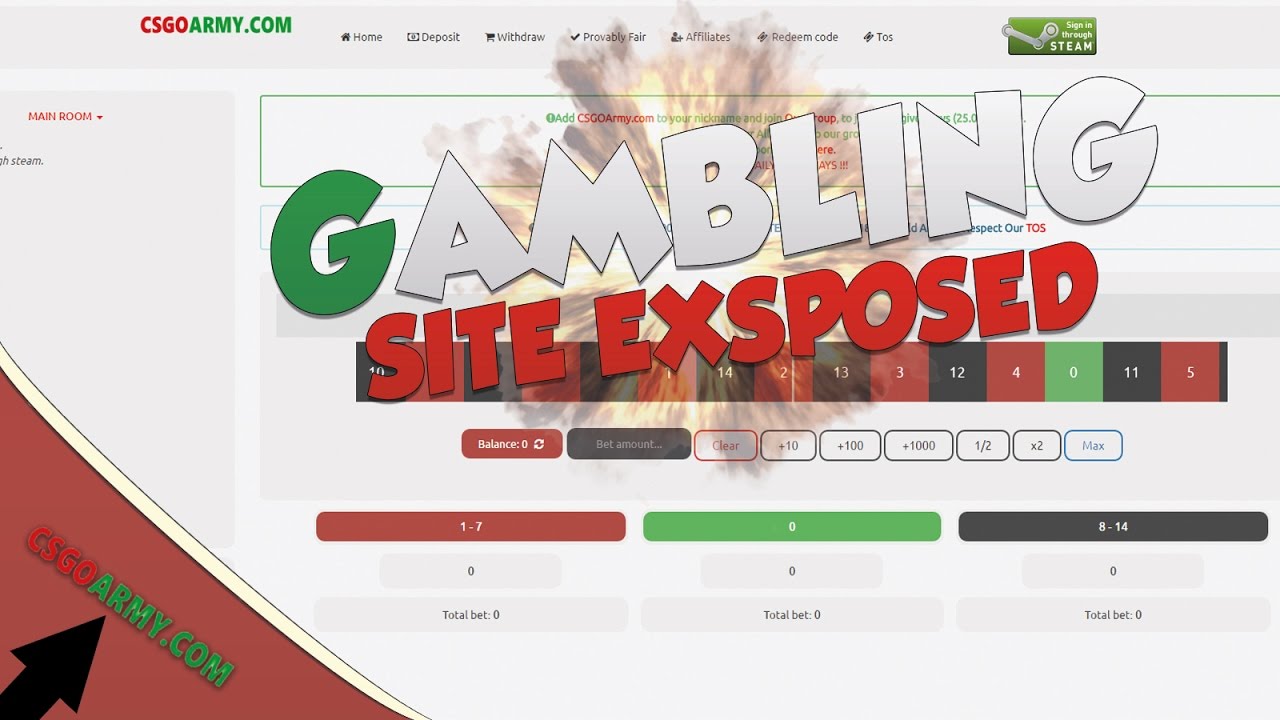 EXPOSING CSGO GAMBLING SITE