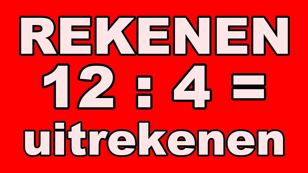 DEELSOMMEN - REKENEN met meester Richard || HERHAALD AFTREKKEN
