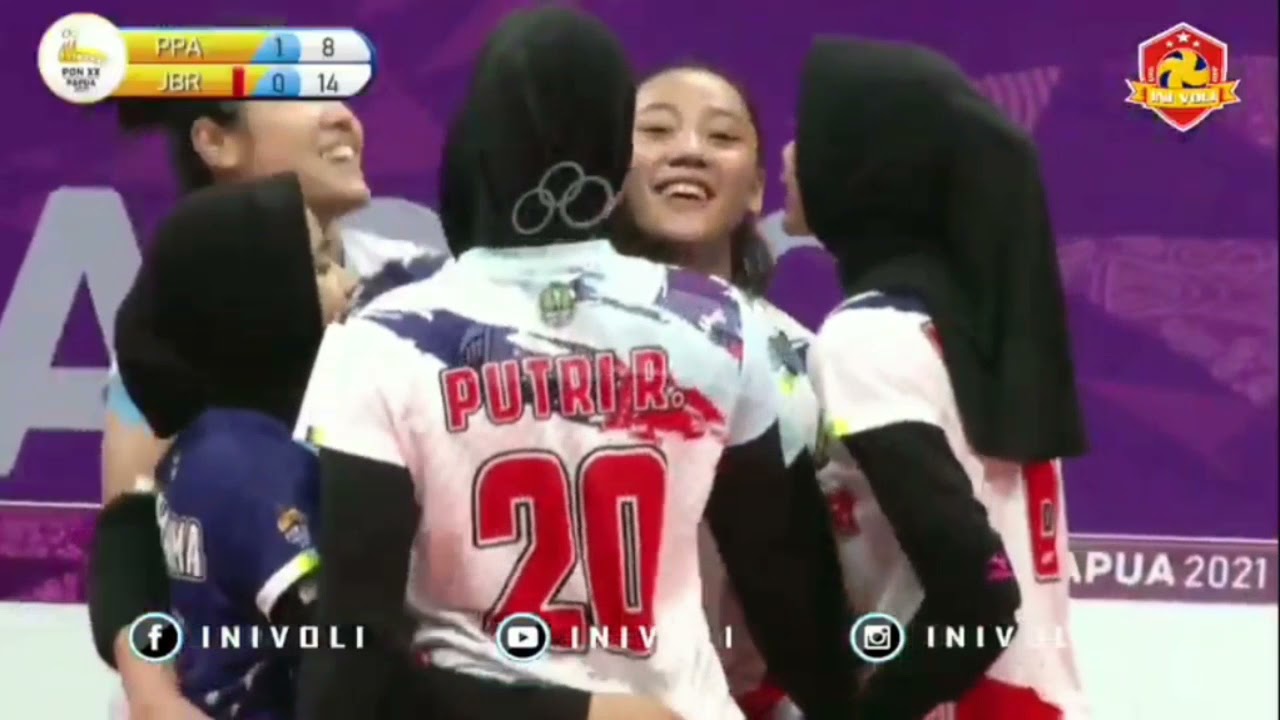 SET Ke-2 JABAR VS PAPUA | VOLI PON XX PAPUA 2021 Putri