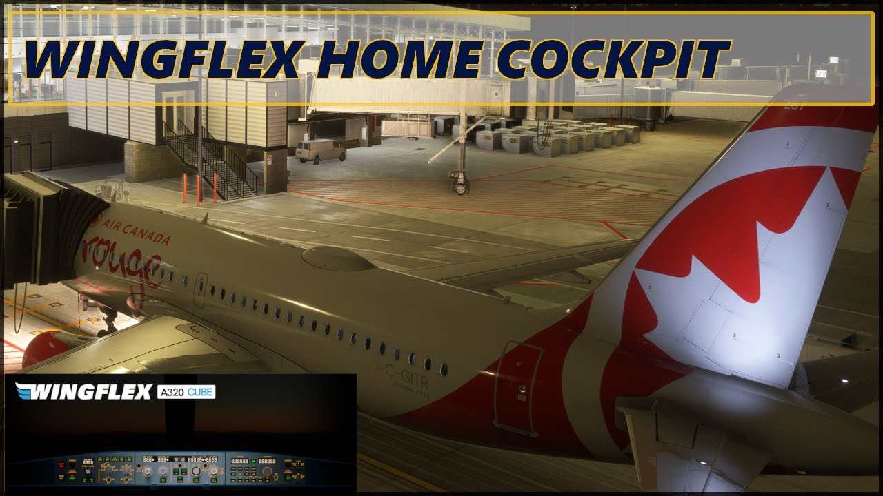 WINGFLEX HOME COCKPIT - Approach into Quebec City | Fenix A319 BFU [MSFS 2024]
