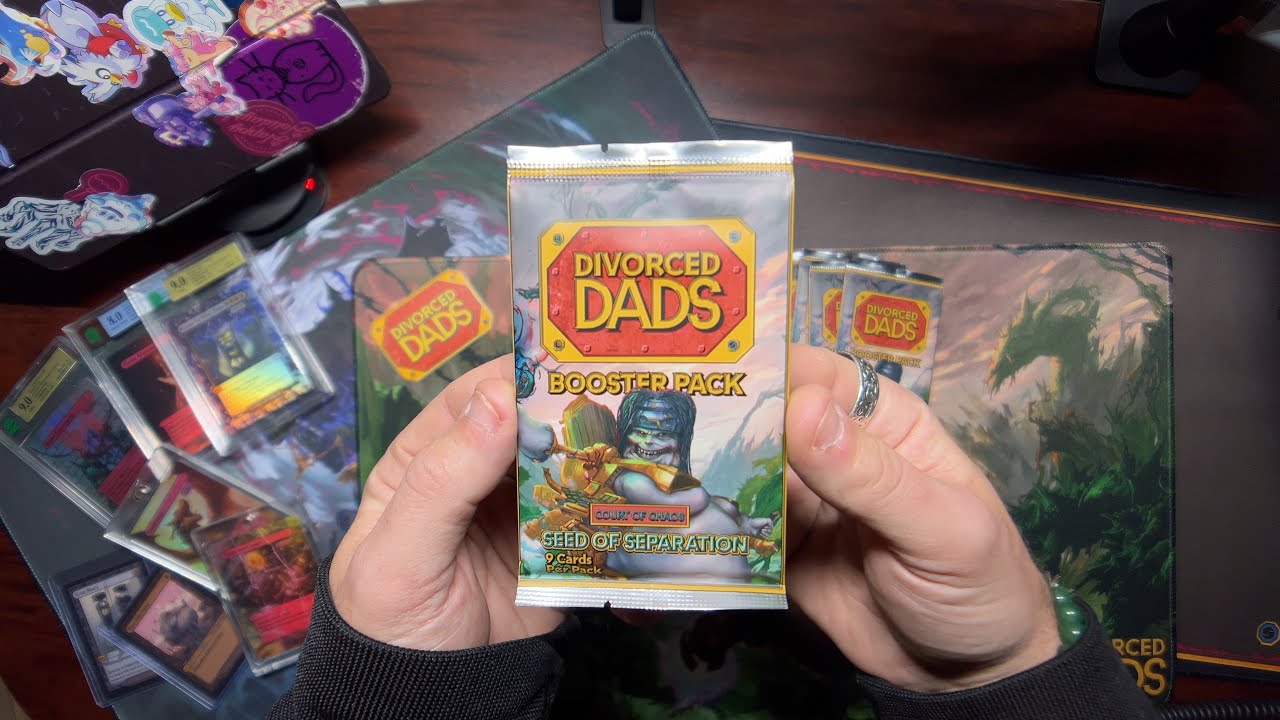 CHRISTMAS CAME EARLY! 🎁🎄DIVORCED DADS: SEED OF SEPARATION ASMR UNBOXING! #asmr #tcg #cards #unboxing