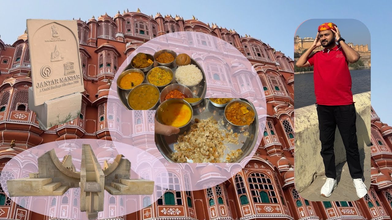 ASLI Jaipur Experience! 🍛 Dal Bati, Hawa Mahal & Pink City | Jaipur vlog - Part 2