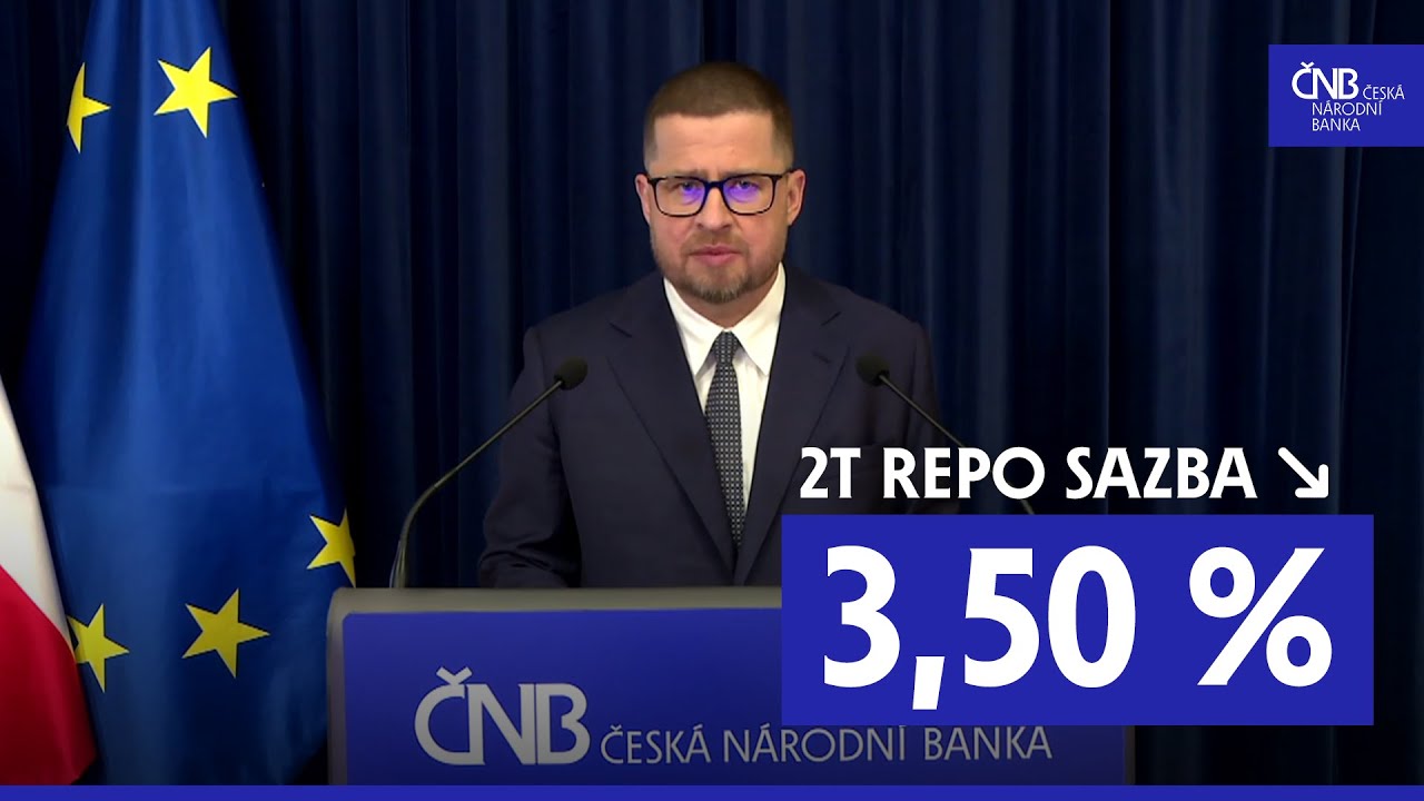 ČNB snížila úrokové sazby o 0,25 procentního bodu (Záznam tiskové konference ze 7. 5. 2025)