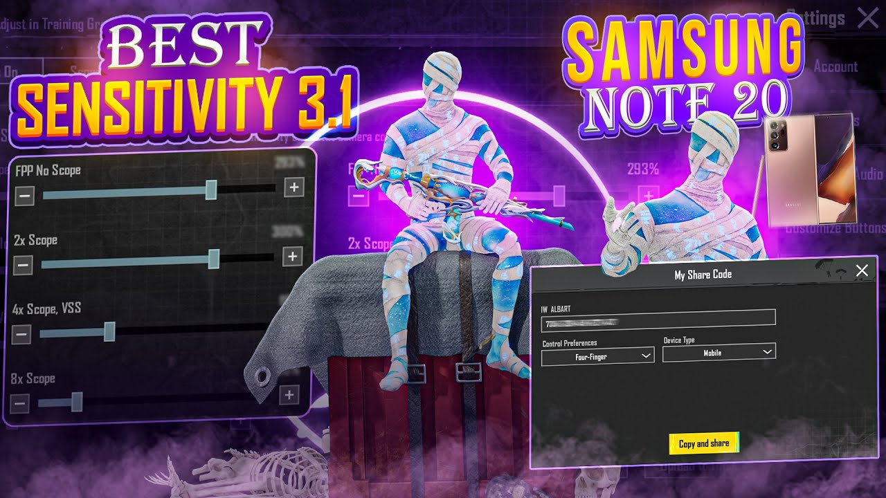 Samsung Note 20: The Real PUBG Sensitivity Guide