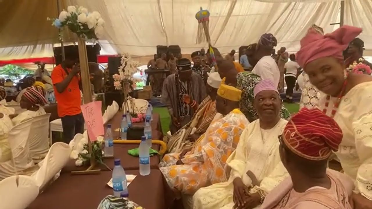 Olori Chief Sabainah Moradehun Ademiluyi Nee  adeyeko obaado - Reception Pt 1