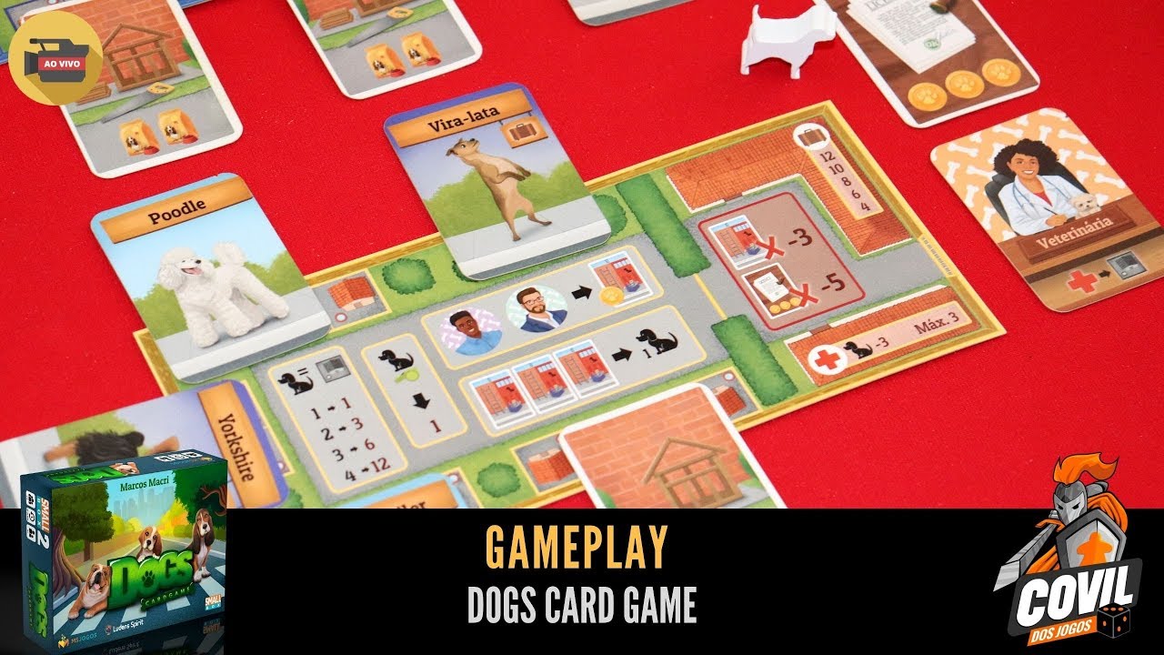 Covil dos Jogos - Gameplay Dogs Card Game