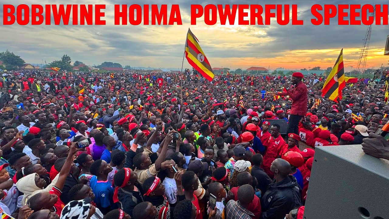 Bobi Wine’s Explosive Speech before massive crowds in Hoima that has sent fears to the regime.