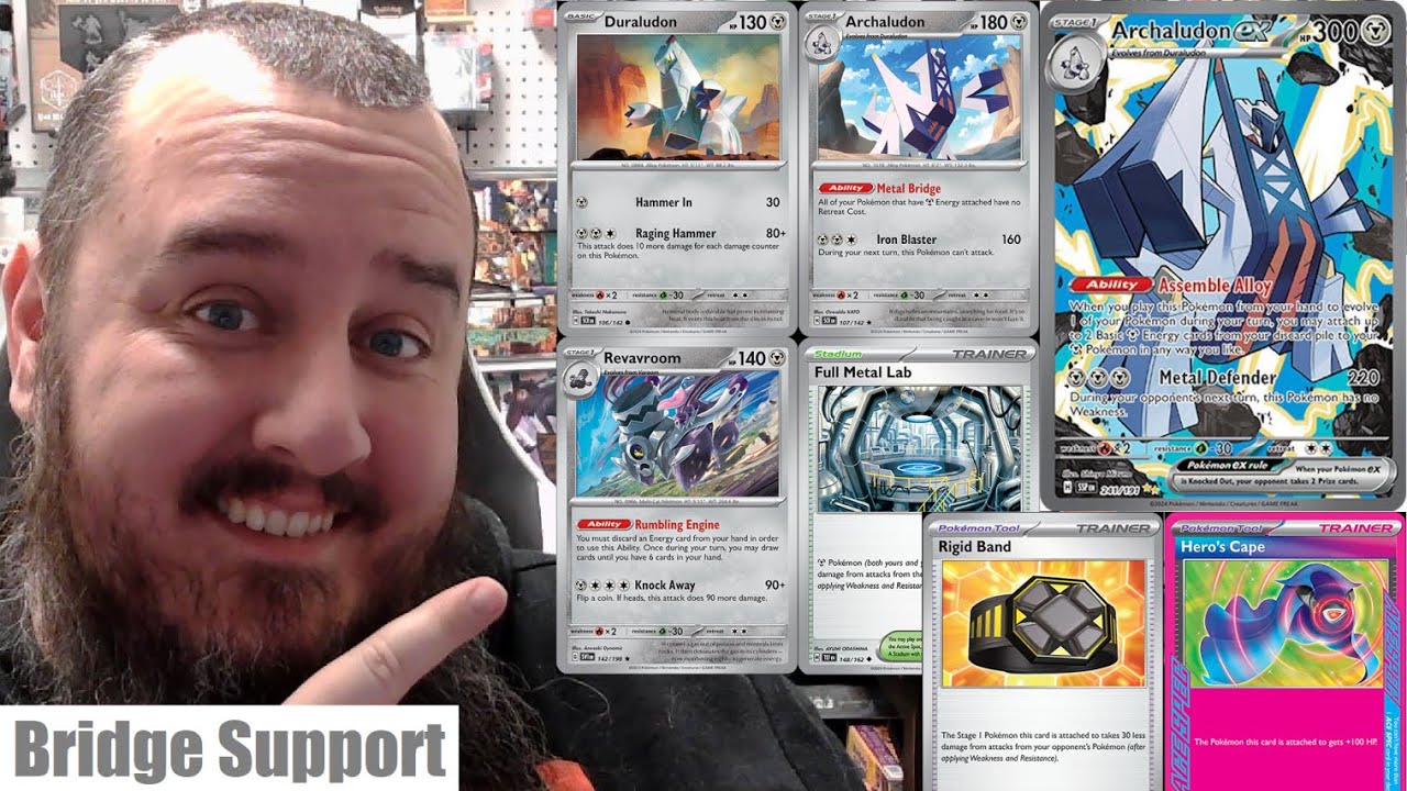 Archaludon ex can do EVERYTHING! As long as we can offer that Bridge Support - Pokemon TCG