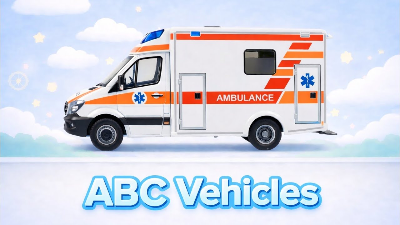 Let’s Learn ABC with Vehicles| Fun Vehicles for Kids🚔🚜🚁