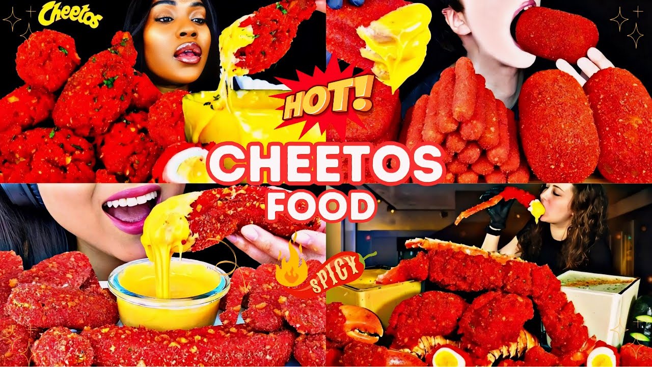 ASMR HOT CHEETOS FOOD | Mukbang ASMR Compilation