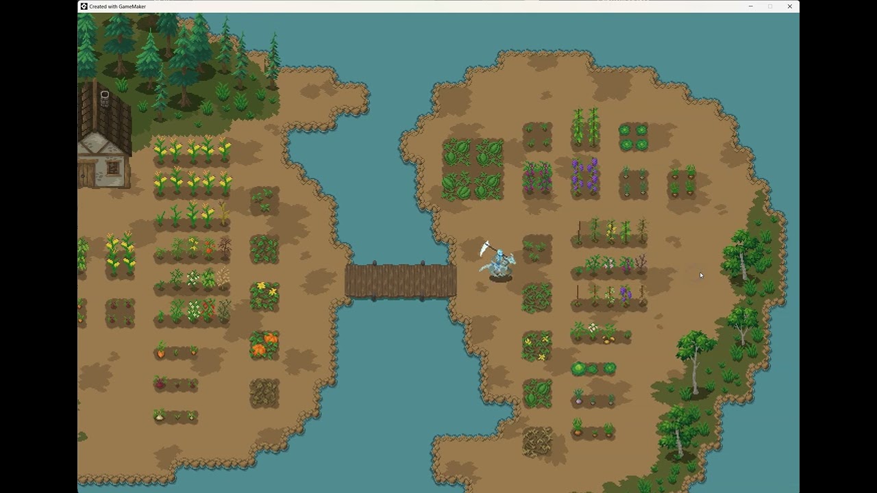 Field Crops - Top Down Pixel Art Game Asset