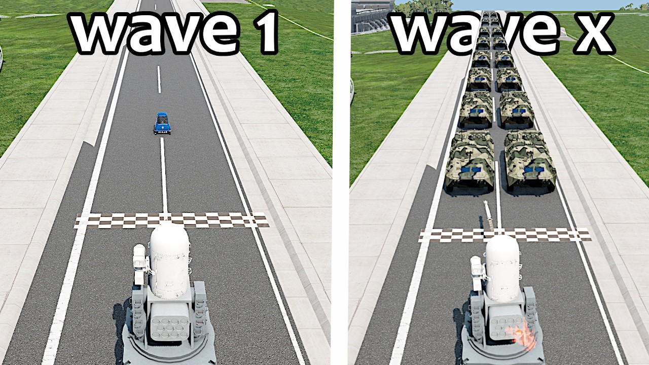 I made a tower defense game but in beamng