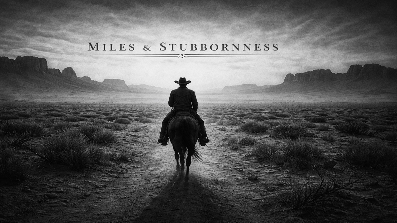 Miles & Stubbornness | Dark Country Western Ballad (Deep Baritone Cowboy Song)