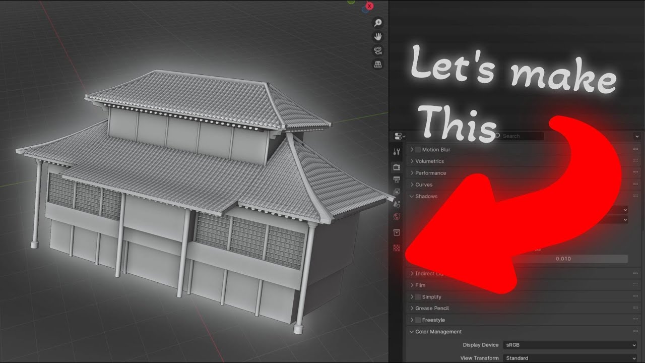 How to Model Buildings in Blender #1 - Structure and Roof-Tiles