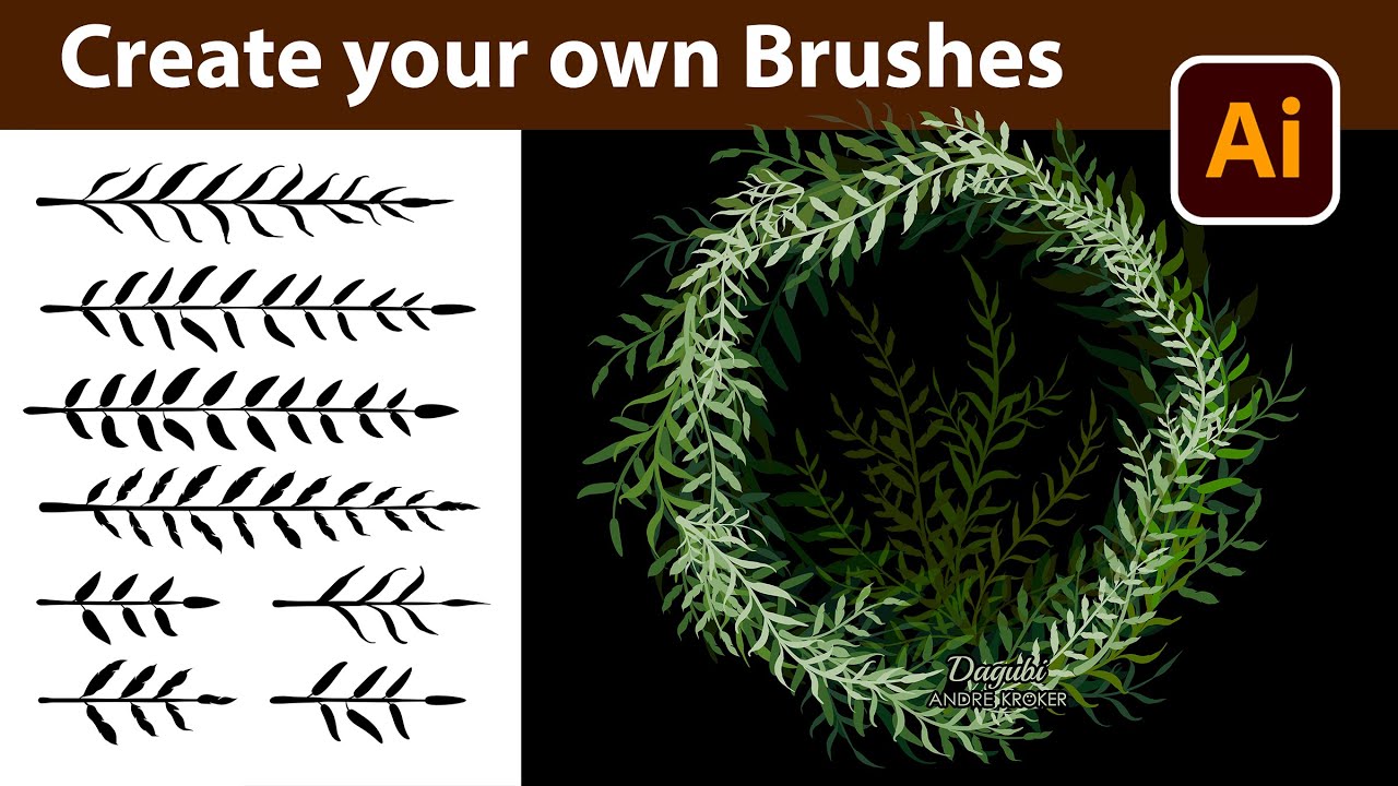 How to make custom Branch Brushes in Adobe Illustrator