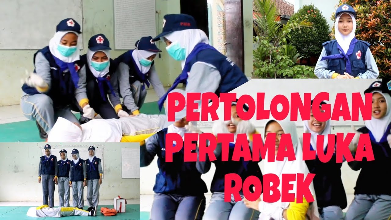 Pertolongan pertama luka robek PMR MADYA SMPN 2 PUNGGELAN #atasi #smpn2punggelan