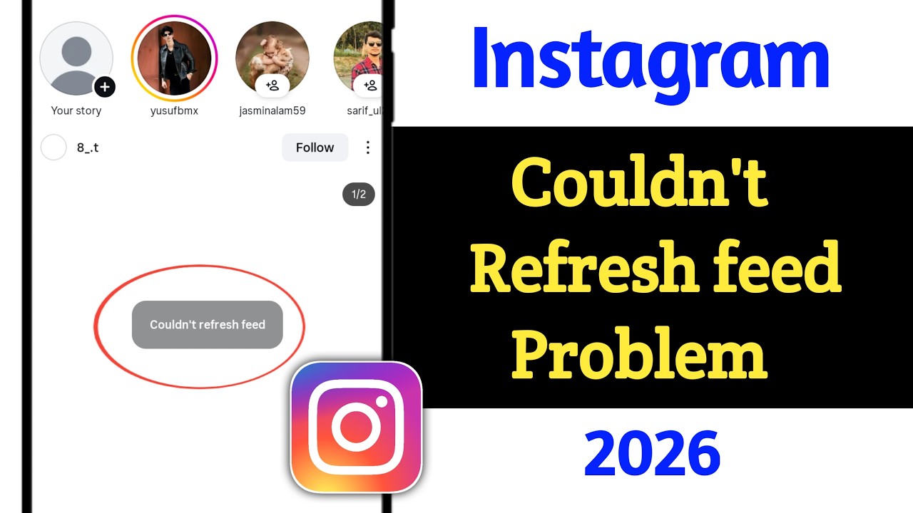 How To Fix Instagram Couldn't refresh feed Problem 2026 ||  Couldn't refresh feed On Instagram