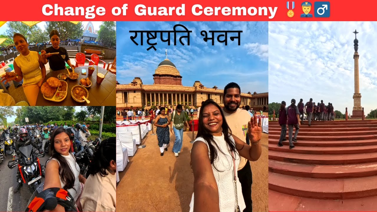 Change of Guard Ceremony 🎖️👮‍♂️–Rashtrapati Bhavan 🏛️ | Delhi Heritage Experience✨#rashtrapatibhawan