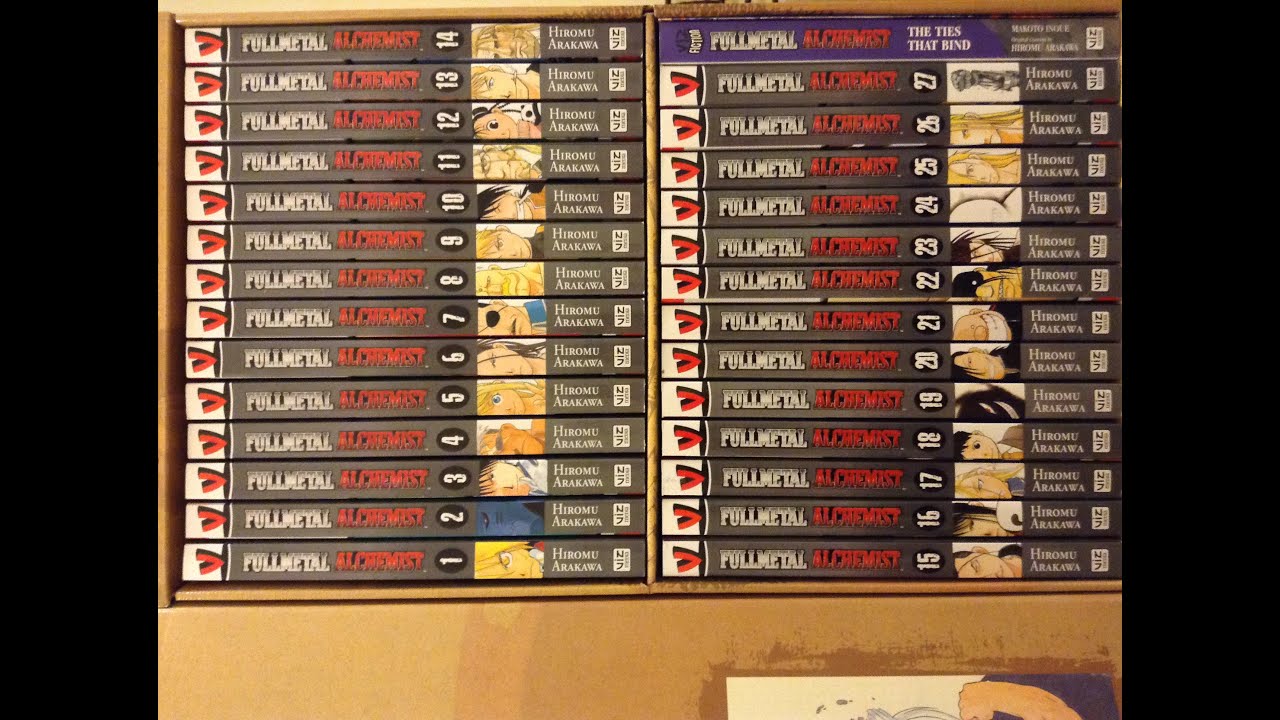 Manga Unboxing - Fullmetal Alchemist Complete Box Set 1-27 + Novel